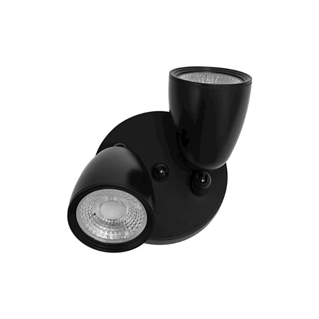 Spot Abs Led 2x8w Sobrepor 3000k Preto - Marca Genérica