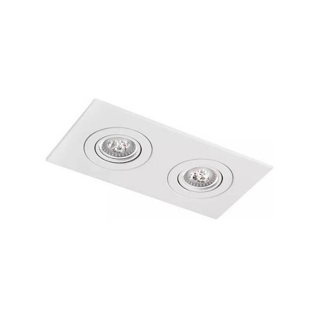 Spot de Embutir Duo 2 Par20 Branco - ASTRALED Spot de Embutir Duo 2 Par20 Branco - ASTRALED