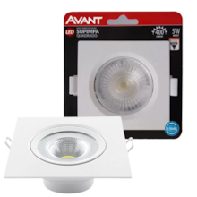 Spot de LED 5W Quadrado 3500K - AVANT