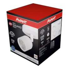Spot de Led Elegance para Sobrepor Branco 6500K 7W - AVANT Spot de Led Elegance para Sobrepor Branco 6500K 7W - AVANT