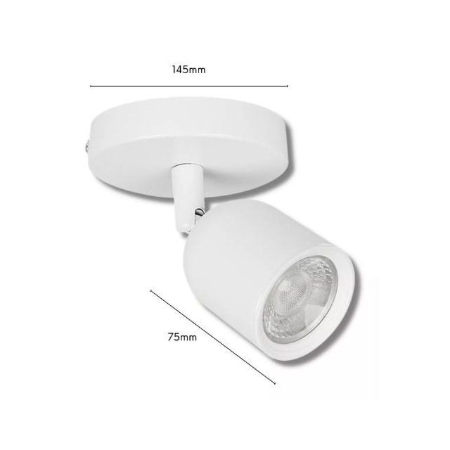 Spot de Led Elegance para Sobrepor Branco 6500K 7W - AVANT