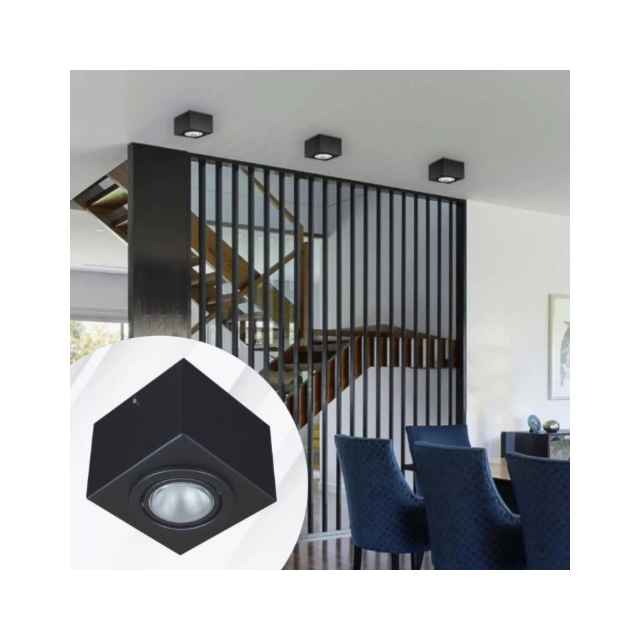 Spot de LED Luminária Par20 Preto de Sobrepor - GALAXY LED Spot de LED Luminária Par20 Preto de Sobrepor - GALAXY LED