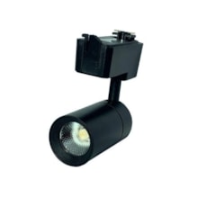 Spot de LED Preto para Trilho 10W 3500K - AAATOP