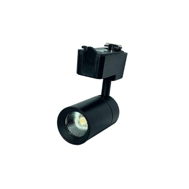 Spot de LED Preto para Trilho 10W 3500K - AAATOP