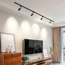 Spot de LED Preto para Trilho 10W 3500K - AAATOP Spot de LED Preto para Trilho 10W 3500K - AAATOP