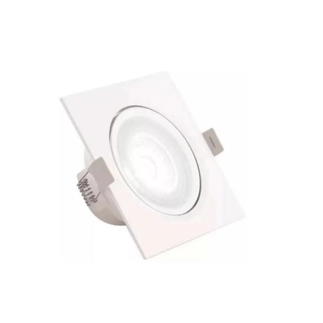 Spot de Led Quadrado de Embutir ABS 7w 3000K - DILUX Spot de Led Quadrado de Embutir ABS 7w 3000K - DILUX