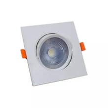 Spot de Led Quadrado de Embutir ABS 7w 3000K - DILUX Spot de Led Quadrado de Embutir ABS 7w 3000K - DILUX