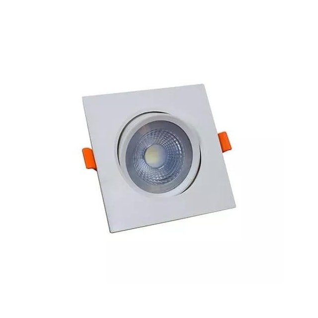 Spot de Led Quadrado de Embutir ABS 7w 3000K - DILUX Spot de Led Quadrado de Embutir ABS 7w 3000K - DILUX