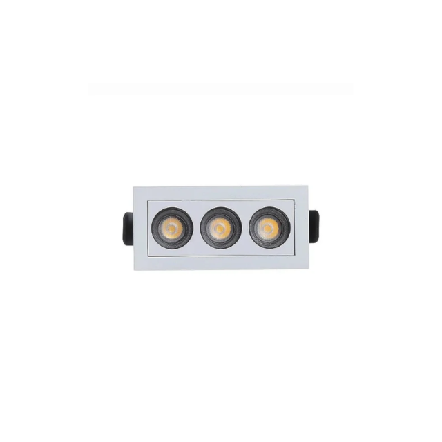 Spot Led 6W 3 Pontos 3000K Branco - DELIS