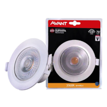 Spot Led 7w Redondo 3000K Drive Integrado - AVANT