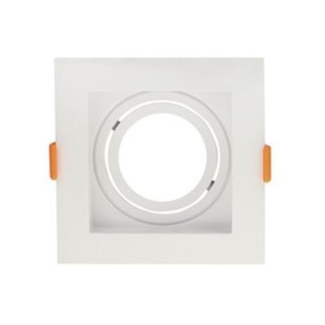 Spot LED para Embutir Quadrado 1 x GU10 Branco - Dilux