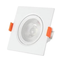 Spot LED para Embutir Quadrado 5w 3000k - Dilux