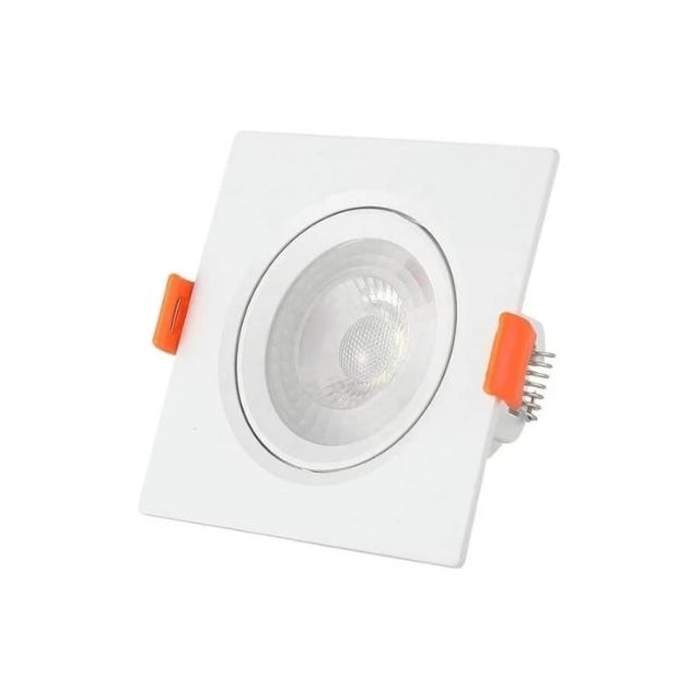 Spot LED para Embutir Quadrado 5w 3000k - Dilux