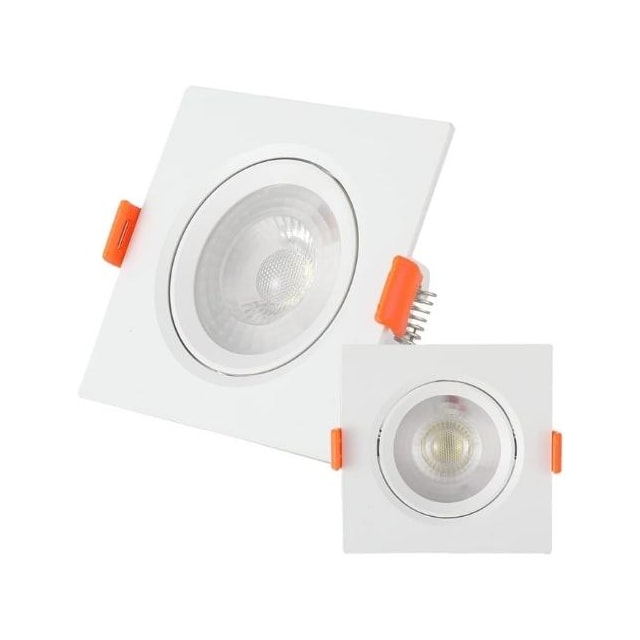 Spot LED Quadrado Embutir 5w 6500k Branco - AVANT