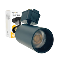 Spot para Trilho 7W 6500K Preto - APOLLO