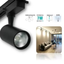 Spot para Trilho 7w 6500k Preto - CTB Spot para Trilho 7w 6500k Preto - CTB