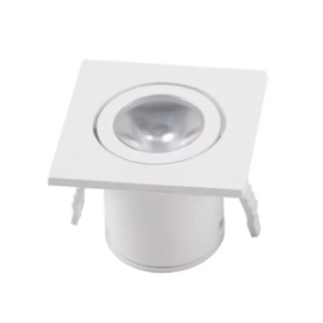 Spot Regulável Quadrado Branco 1W 3000K - Astraled