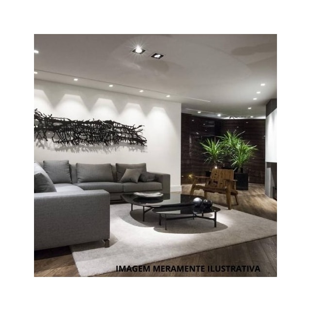 Spot Regulável Quadrado Preto 1W 3000K - Astraled Spot Regulável Quadrado Preto 1W 3000K - Astraled