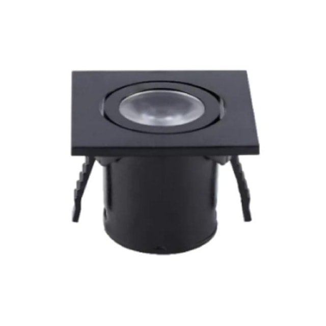 Spot Regulável Quadrado Preto 1W 3000K - Astraled Spot Regulável Quadrado Preto 1W 3000K - Astraled