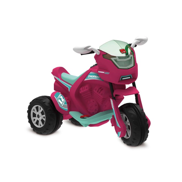 Super Moto Thunder Elétrica 12v Pink