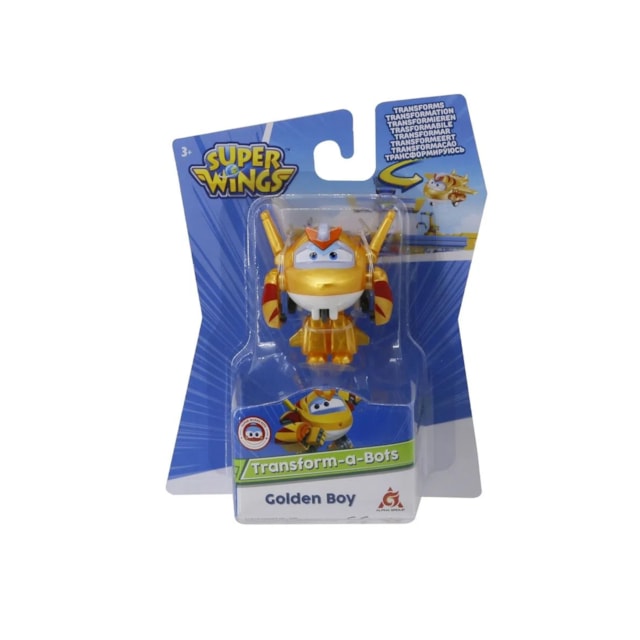 Super Wings Transformável 6cm Multikids Golden Boy