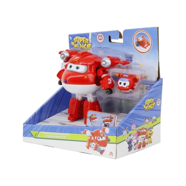 Super Wings Transformável e Mini Super Pet Multikids Jett