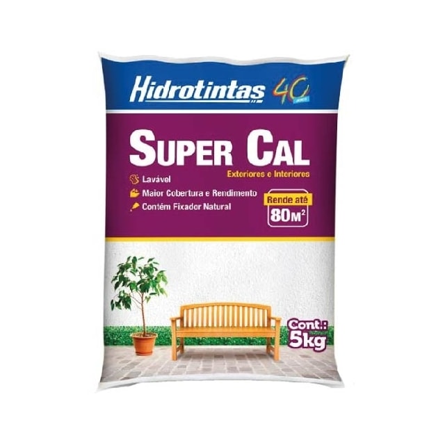 Supercal Refinado Branco 5Kg - HIDROTINTAS