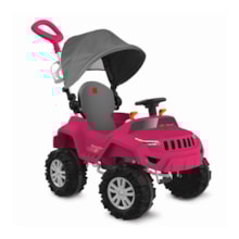Superjipe Reclinável Com Capota Passeio & Pedal Pink Superjipe Reclinável Com Capota Passeio & Pedal Pink