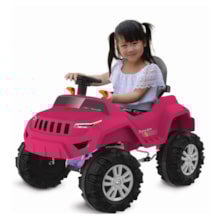 Superjipe Reclinável Com Capota Passeio & Pedal Pink Superjipe Reclinável Com Capota Passeio & Pedal Pink