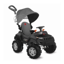 Superjipe Reclinável Com Capota Passeio & Pedal Preto Superjipe Reclinável Com Capota Passeio & Pedal Preto