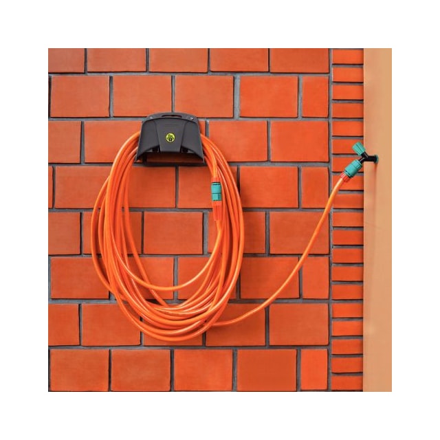 Suporte Fixo para Mangueira em Plástico Cinza - TRAMONTINA Suporte Fixo para Mangueira em Plástico Cinza - TRAMONTINA