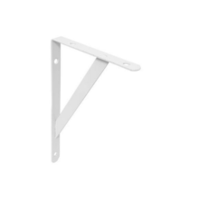 Suporte Mão Francesa Plástica Leve 30cm Branca - THOMPSON