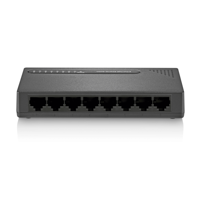 Switch Vlan Fixa 8 Portas Preto Multilaser - RE118