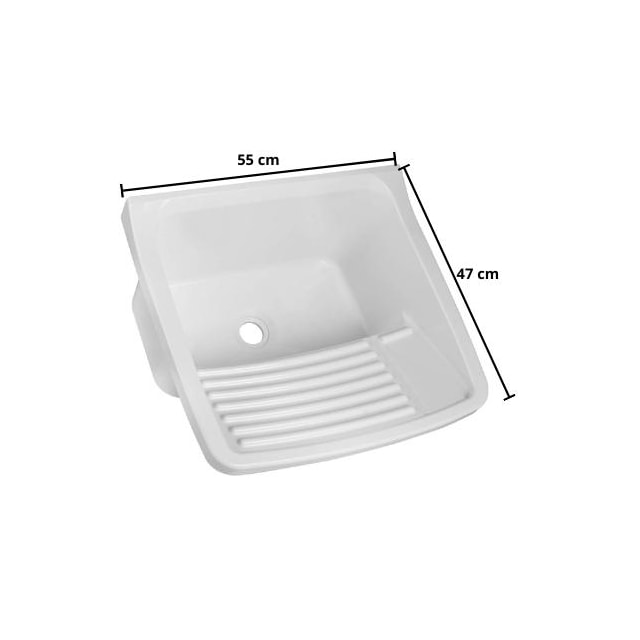 Tanque de Plástico 47 x 43 x 27 Branco 22 Litros - Astra Tanque de Plástico 47 x 43 x 27 Branco 22 Litros - Astra