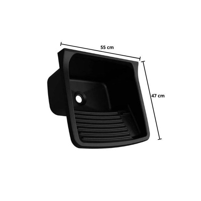 Tanque de Plástico 47 x 43 x 27 Preto 22 Litros - Astra Tanque de Plástico 47 x 43 x 27 Preto 22 Litros - Astra