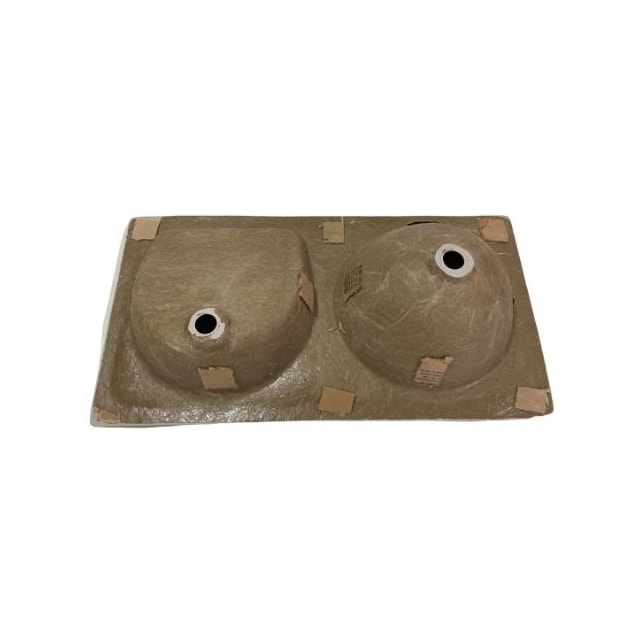 Tanque Duplo de Fibra 0,85 x 0,50cm Cinza Granitado - FortMármore Tanque Duplo de Fibra 0,85 x 0,50cm Cinza Granitado - FortMármore