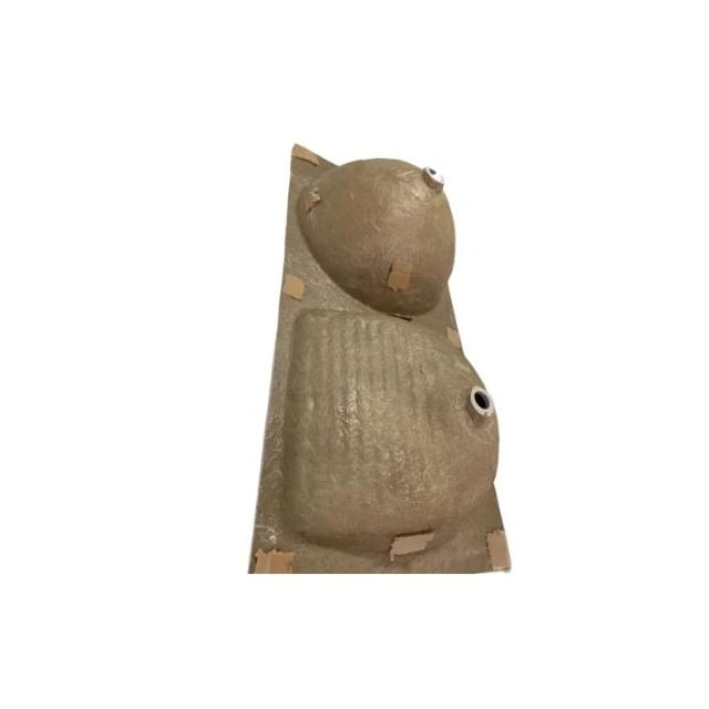 Tanque Duplo de Fibra 100 x 50cm Cinza Granitado - FORTMÁRMORE Tanque Duplo de Fibra 100 x 50cm Cinza Granitado - FORTMÁRMORE