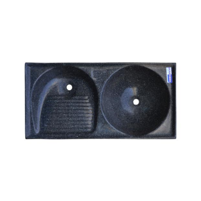 Tanque Duplo Delta 1 x 0,50mt Preto - DURAFIBRA