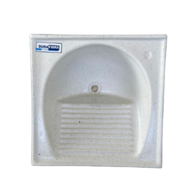 Tanque Simples Branco de Fibra 0,50 x 0,50cm - DURAFIBRA