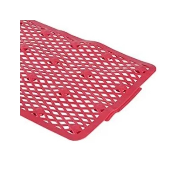 Tapete de Plástico Flexível para Área Molhada 50 x 32cm Vermelho - ASTRA Tapete de Plástico Flexível para Área Molhada 50 x 32cm Vermelho - ASTRA