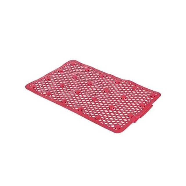 Tapete de Plástico Flexível para Área Molhada 50 x 32cm Vermelho - ASTRA Tapete de Plástico Flexível para Área Molhada 50 x 32cm Vermelho - ASTRA