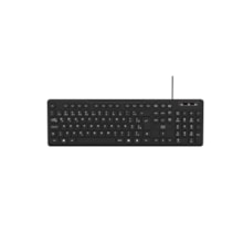 Teclado Com Fio 3 Níveis Ajustáveis Teclas Silenciosas e Conexão Usb Preto - TC144