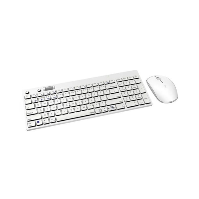 Teclado E Mouse Rapoo Bluetooth + 2.4 Ghz White Garantia 5Anos Com Pilha - 8050T - RA004