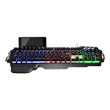 Teclado Gamer Profissional Superfície Em Metal Warrior Multilaser - TC210 Teclado Gamer Profissional Superfície Em Metal Warrior Multilaser - TC210