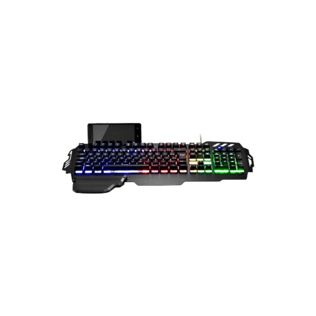Teclado Gamer Profissional Superfície Em Metal Warrior Multilaser - TC210 Teclado Gamer Profissional Superfície Em Metal Warrior Multilaser - TC210