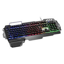 Teclado Gamer Profissional Superfície Em Metal Warrior Multilaser - TC210 Teclado Gamer Profissional Superfície Em Metal Warrior Multilaser - TC210