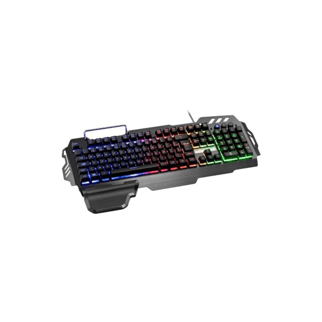 Teclado Gamer Profissional Superfície Em Metal Warrior Multilaser - TC210 Teclado Gamer Profissional Superfície Em Metal Warrior Multilaser - TC210