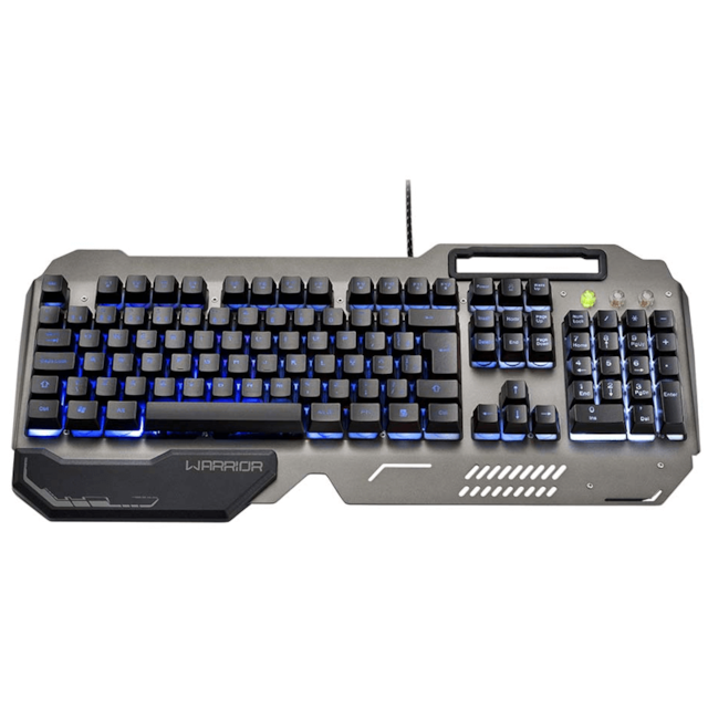 Teclado Gamer Teclado Superficie em Metal Warrior - TC222