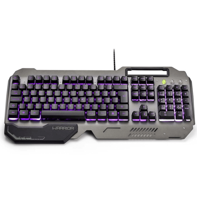 Teclado Gamer Teclado Superficie em Metal Warrior - TC222