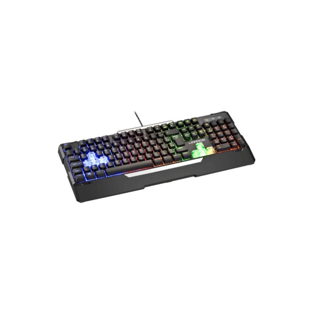 Teclado Gamer Warrior Wakiza Semi Mecânico LED Rainbow - TC208